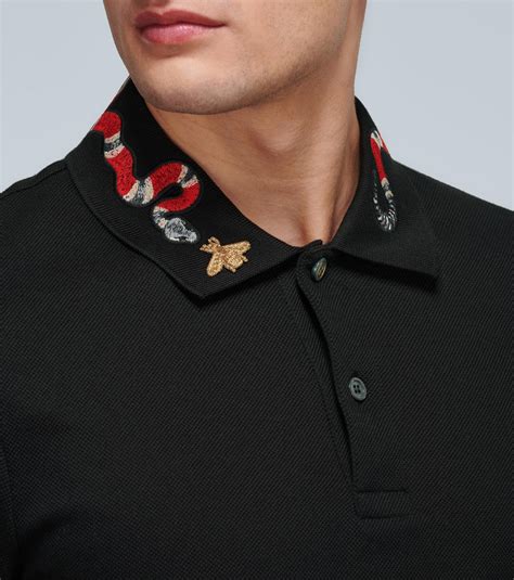 women gucci polo shirt|gucci polo shirt snake collar.